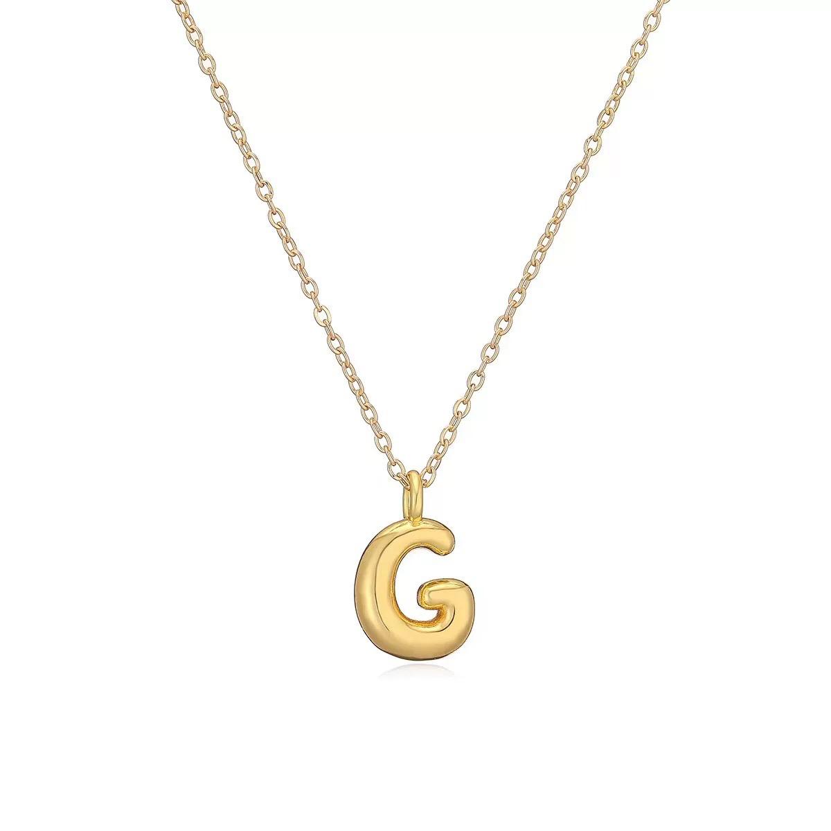 Bubbly Letter Necklace