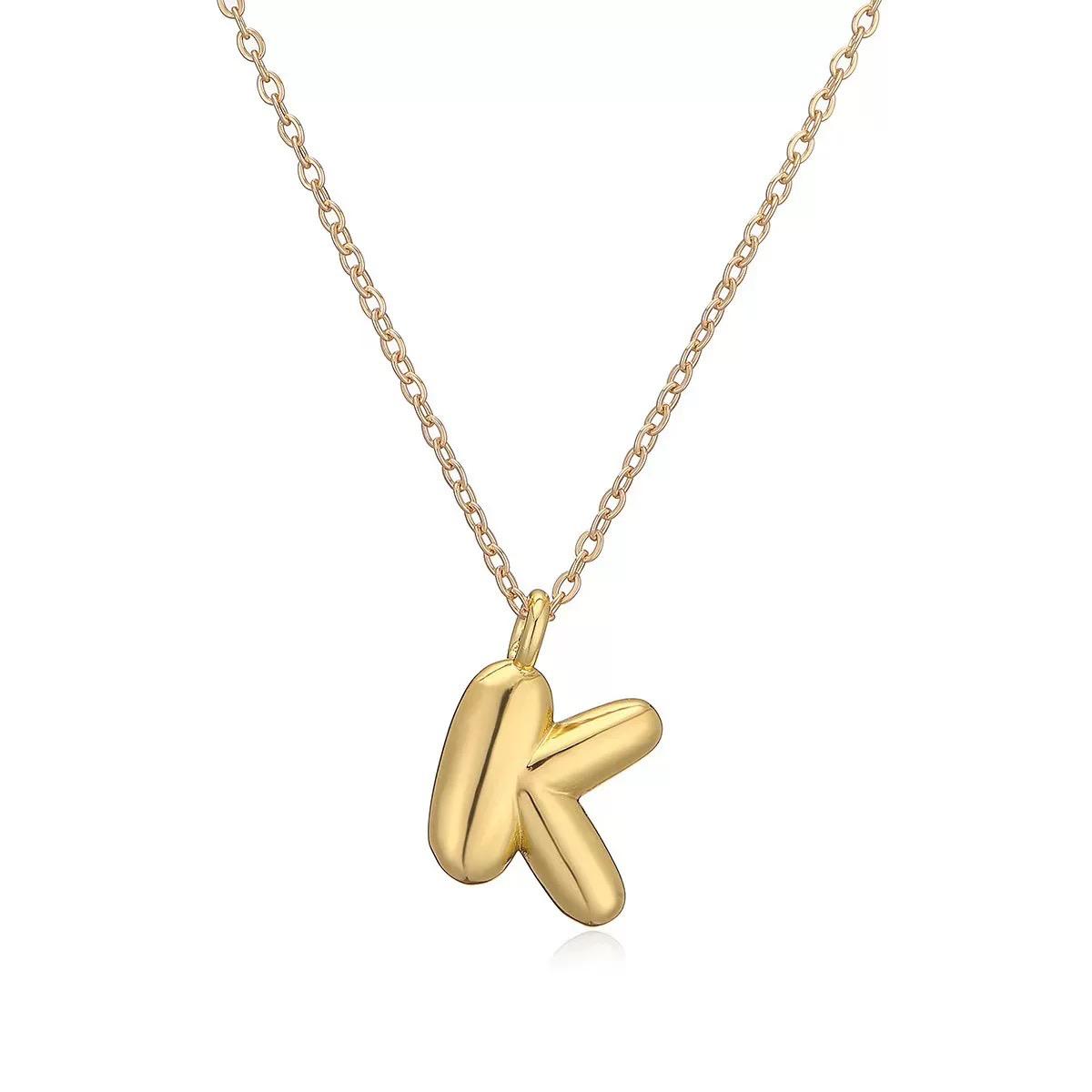 Bubbly Letter Necklace