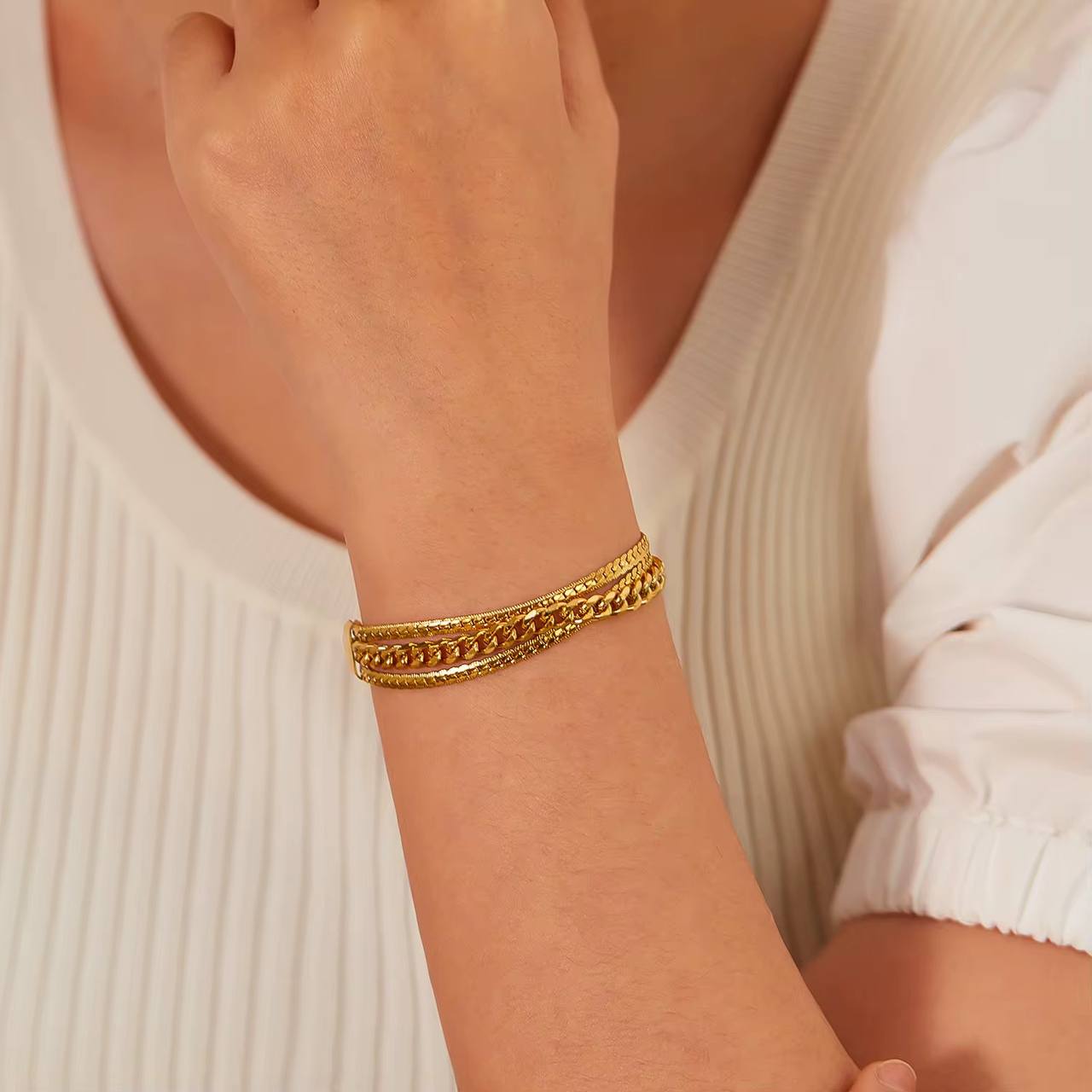 Soft Layered Bracelet