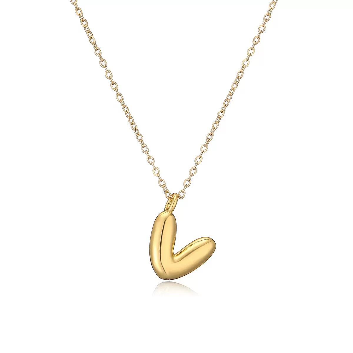 Bubbly Letter Necklace