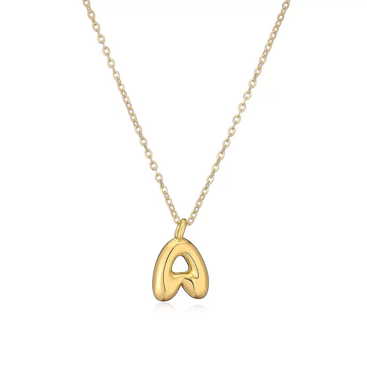 Bubbly Letter Necklace