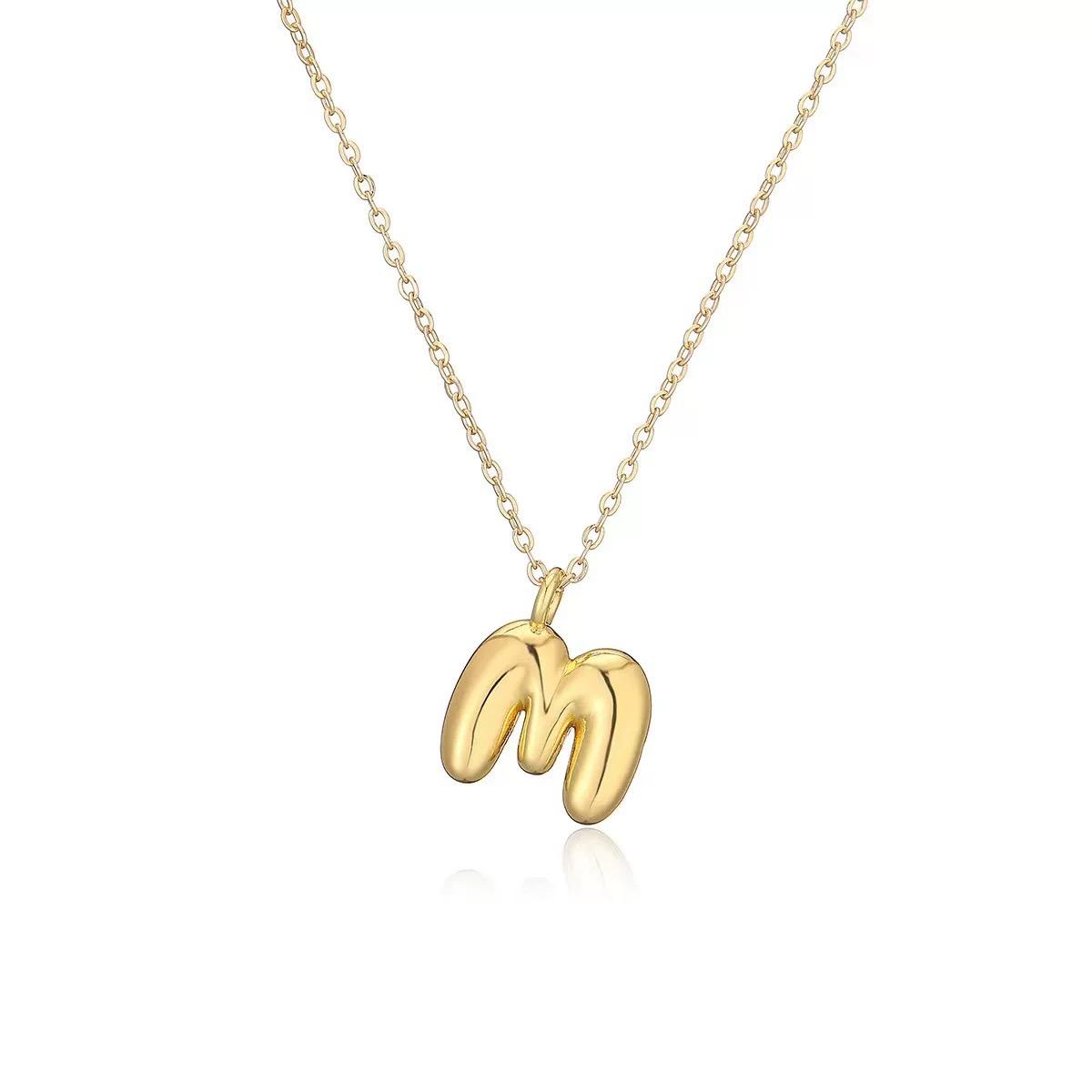 Bubbly Letter Necklace