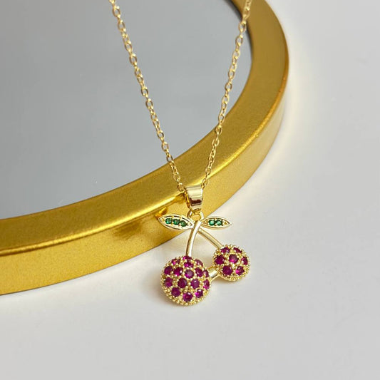 Cherry Stone Necklace
