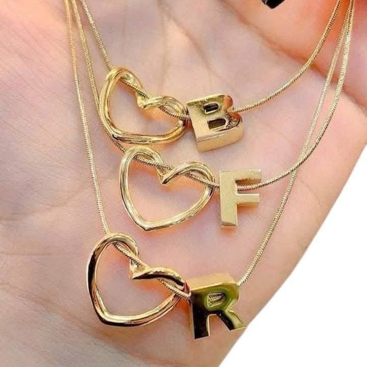 Hear Letter Necklace