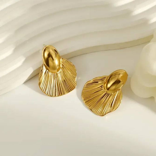 Blush Leaf Earrings